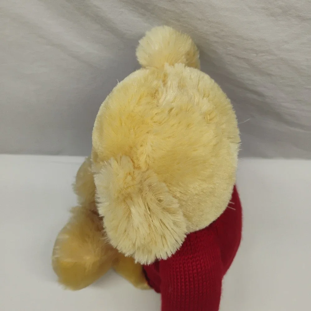 Ralph Lauren Teddy Bear Tan Plush Red Sweater Plaid Bow Tie Polo Horse Logo 2007